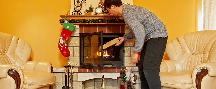 Rusted Metal Fireplace Restoration in Ferndale, Maryland